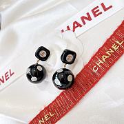 CHANEL CHANEL DOT EARRINGS BLACK - 2