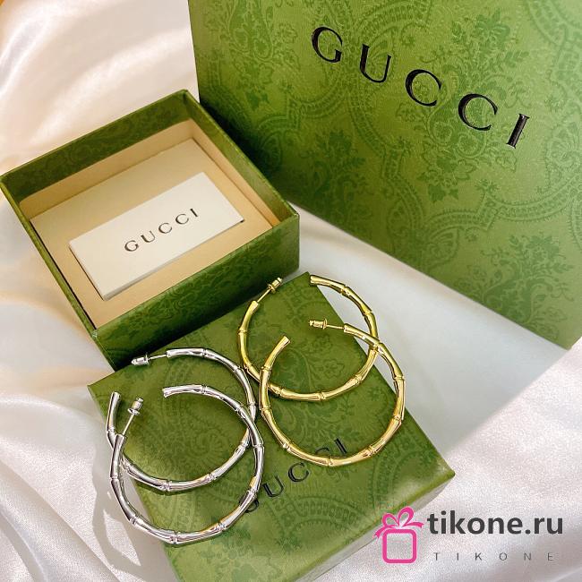 GUCCI Striped Bracelet In Gold/Silver - 1