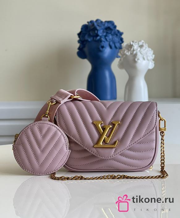 Louis Vuitton New Wave Multi Pochette Purple Handbag - M56468 – 21x13x6.5 cm - 1