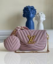 Louis Vuitton New Wave Multi Pochette Purple Handbag - M56468 – 21x13x6.5 cm - 1