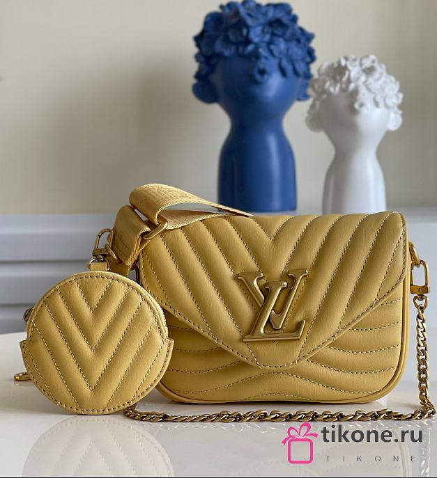 Louis Vuitton New Wave Multi Pochette Yellow Handbag - M56468 – 21x13x6.5 cm - 1