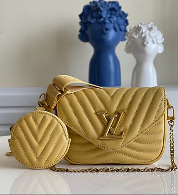 Louis Vuitton New Wave Multi Pochette Yellow Handbag - M56468 – 21x13x6.5 cm
