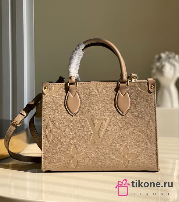 Louis Vuitton Onthego Empreinte Monogram Beige Tote Bag – M45660 – 25x19x11.5cm - 1