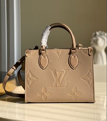 Louis Vuitton Onthego Empreinte Monogram Beige Tote Bag – M45660 – 25x19x11.5cm