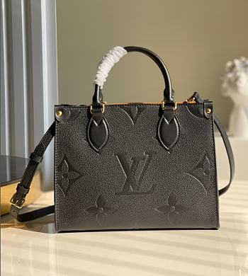 Louis Vuitton Onthego Empreinte Monogram Black Tote Bag – M45660 – 25x19x11.5cm