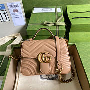 Gucci Pink Marmont Mini Top Handle - 21x15.5x8cm - 1