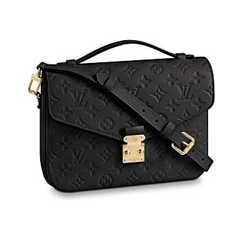 Louis Vuitton Pochette Metis Leather Black M41487 - 25x19x9cm