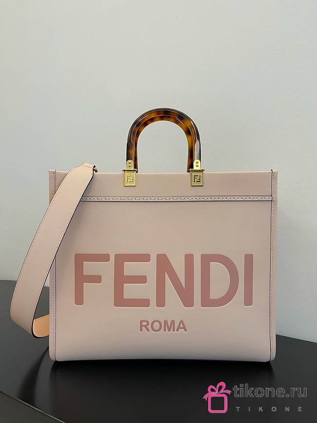 Fendi Sunshine Medium Pink Tote Bag - 35x17x31cm - 1