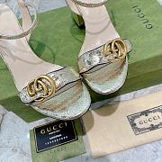 GUCCI Leather Mid-heel Sandal 453379 - 3