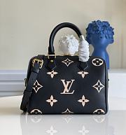 LV Speedy Bandouliere 25 Bicolor Monogram Empreinte Black M58947 - 25x19x15cm - 1