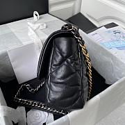 Chanel 19 Large Bag Black Lambskin 26cm - 6