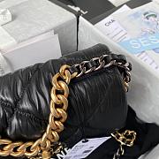 Chanel 19 Large Bag Black Lambskin 26cm - 5