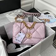 Chanel 19 Large Bag Light Pink Lambskin 26cm - 1