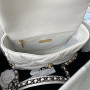 Chanel 19 Large Bag White Lambskin 26cm - 4