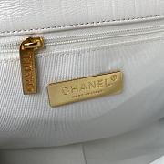 Chanel 19 Large Bag White Lambskin 26cm - 3