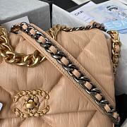 Chanel 19 Large Bag Light Beige Lambskin 26cm - 4