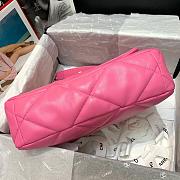 Chanel 19 Pink Lambskin Large Bag 30cm - 5