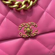 Chanel 19 Pink Lambskin Large Bag 30cm - 3