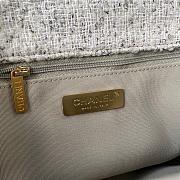 Chanel 19 White Tweed Quilted Flap Bag 26cm - 4