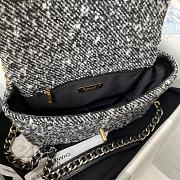 Chanel 19 Tweed Quilted Flap Bag 26cm - 3