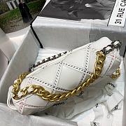 Chanel 19 White Goatskin Bag 26cm - 2