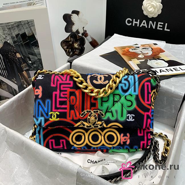Chanel 19 Lambskin Bag Fabric 26cm - 1