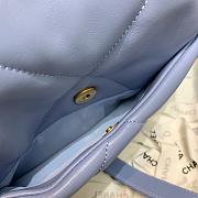 Chanel 19 Light Blue Lambskin Bag 30cm  - 2