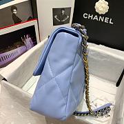Chanel 19 Light Blue Lambskin Bag 30cm  - 3