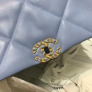 Chanel 19 Light Blue Lambskin Bag 30cm  - 6