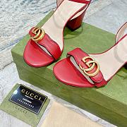 GUCCI Leather Mid-heel Sandal 453379 02 - 3