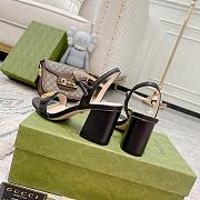 GUCCI Leather Mid-heel Sandal 453379 03 - 2