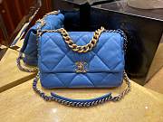 Chanel 19 Blue Lambskin Bag 30cm - 1