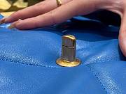 Chanel 19 Blue Lambskin Bag 30cm - 5