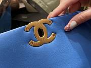Chanel 19 Blue Lambskin Bag 30cm - 3