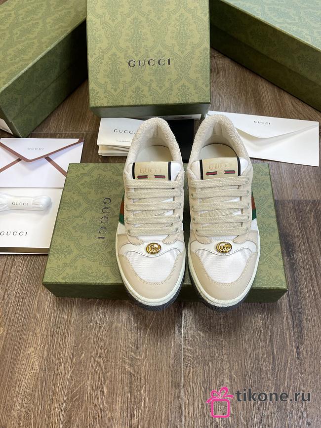 GUCCI SCREENER LEATHER SNEAKER 577684 - 1