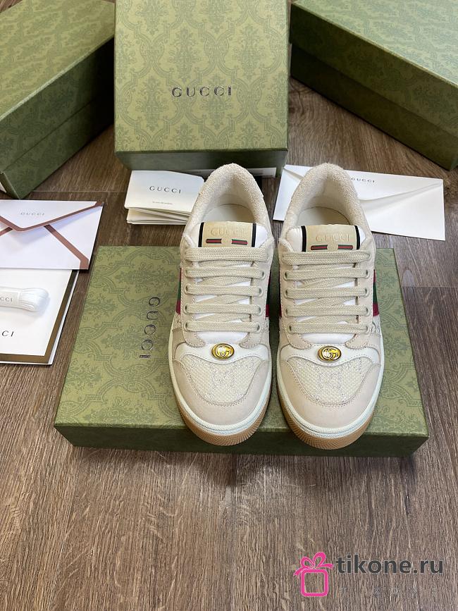 GUCCI SCREENER LEATHER SNEAKER 577684 02 - 1