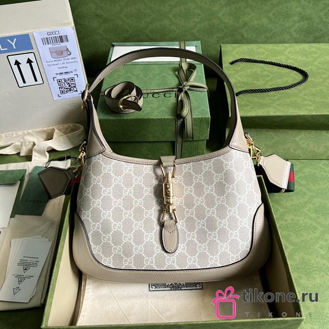 Gucci Jackie 1961 Small Beige White - 28x19x4.5cm - 1