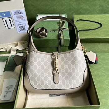 Gucci Jackie 1961 Small Beige White - 28x19x4.5cm