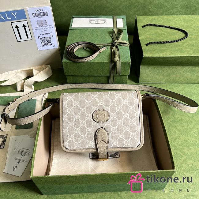 Gucci Mini Bag Beige With Interlocking G - 20x17x8cm - 1