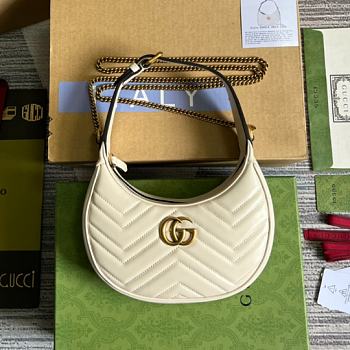 Gucci Crossbody Marmont Bag White - 21x11x5cm