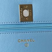 Chanel Woc Lambskin Shoulder Bag - 12.3x19.2x3.5cm - 2