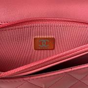 Chanel Woc Pink Lambskin Bag - 12.3x19.2x3.5cm - 3