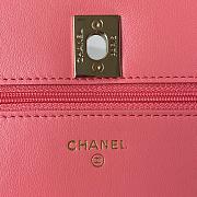 Chanel Woc Pink Lambskin Bag - 12.3x19.2x3.5cm - 4