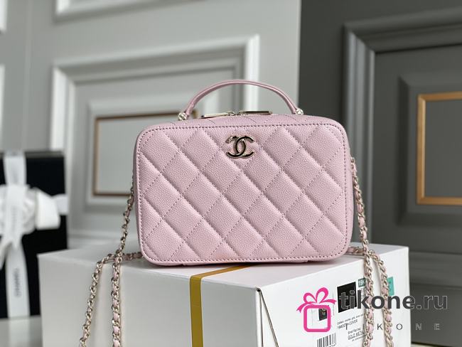 Chanel 14K Vanity Case Pink Caviar -  19×12×6cm  - 1