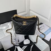 Chanel Gabrielle Chevron Hobo Bag - 18x21x12cm - 1