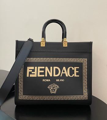 Fendi Fendace Sunshine Handle Bag - 35x17x31cm