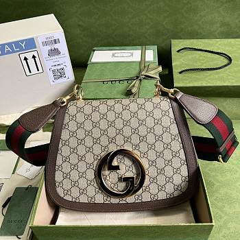 Gucci Brown &Ebony Shoulder Bag - 29x22x7cm