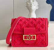 Louis Vuitton LV Dauphine mini bag red Leather ref.491926 - Joli Closet