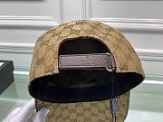 Gucci GG Canvas Baseball Hat Brown- 576253 - 5