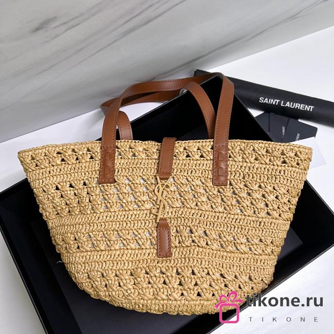  YSL Raffia Tote 685618 - 1